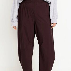 High-Waisted SleekTech Barrel Ankle Pants